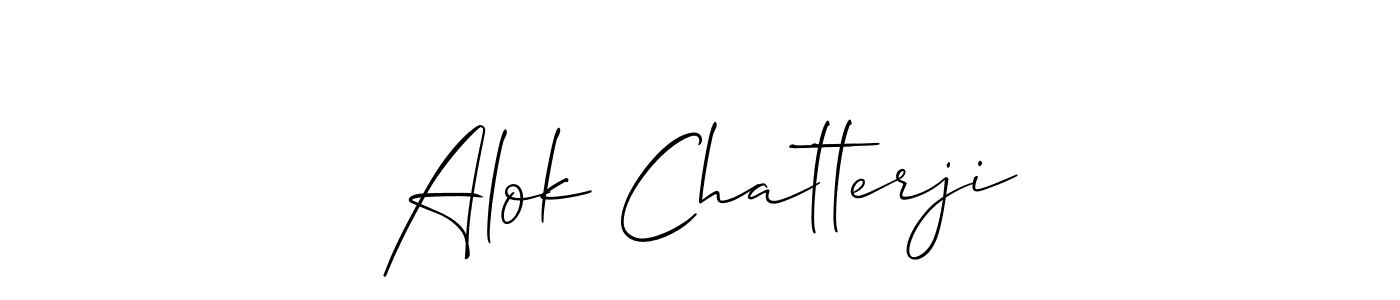 Alok Chatterji stylish signature style. Best Handwritten Sign (Allison_Script) for my name. Handwritten Signature Collection Ideas for my name Alok Chatterji. Alok Chatterji signature style 2 images and pictures png