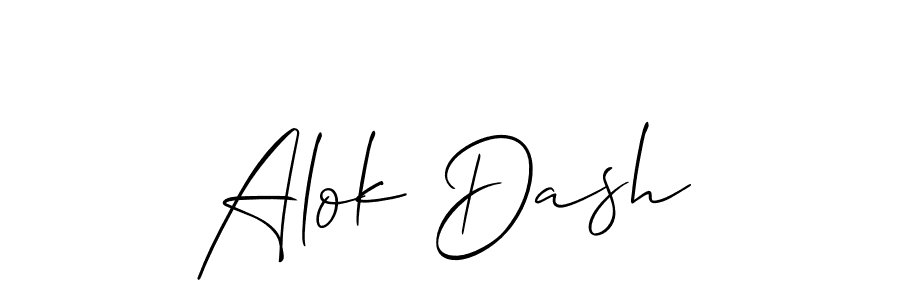 You should practise on your own different ways (Allison_Script) to write your name (Alok Dash) in signature. don't let someone else do it for you. Alok Dash signature style 2 images and pictures png