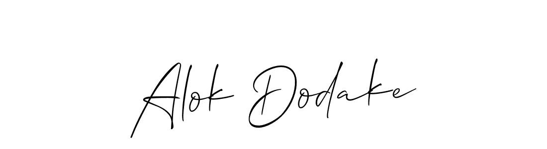 Use a signature maker to create a handwritten signature online. With this signature software, you can design (Allison_Script) your own signature for name Alok Dodake. Alok Dodake signature style 2 images and pictures png