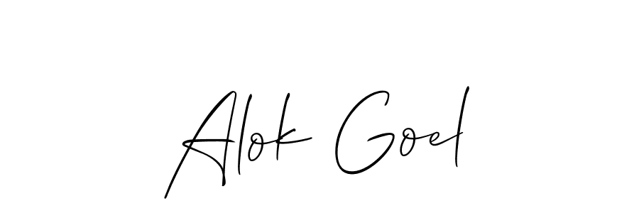 How to Draw Alok Goel signature style? Allison_Script is a latest design signature styles for name Alok Goel. Alok Goel signature style 2 images and pictures png