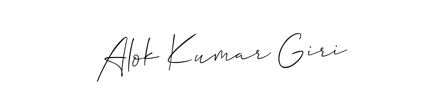 Also You can easily find your signature by using the search form. We will create Alok Kumar Giri name handwritten signature images for you free of cost using Allison_Script sign style. Alok Kumar Giri signature style 2 images and pictures png