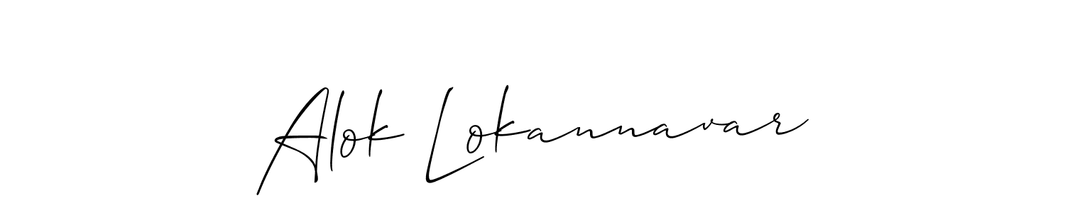 Also You can easily find your signature by using the search form. We will create Alok Lokannavar name handwritten signature images for you free of cost using Allison_Script sign style. Alok Lokannavar signature style 2 images and pictures png
