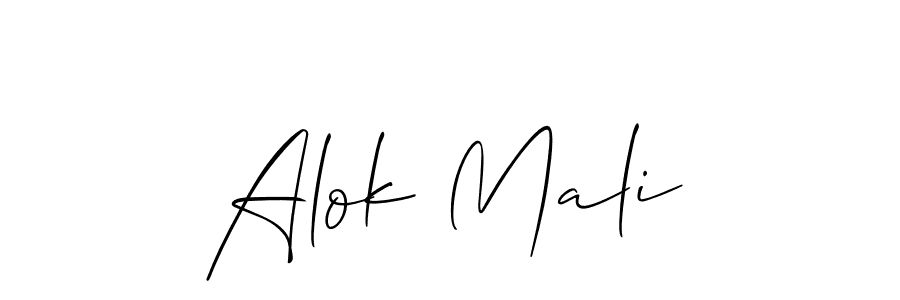 Similarly Allison_Script is the best handwritten signature design. Signature creator online .You can use it as an online autograph creator for name Alok Mali. Alok Mali signature style 2 images and pictures png