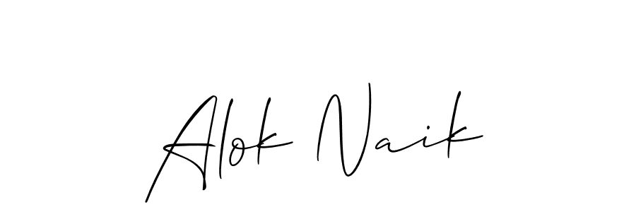 It looks lik you need a new signature style for name Alok Naik. Design unique handwritten (Allison_Script) signature with our free signature maker in just a few clicks. Alok Naik signature style 2 images and pictures png