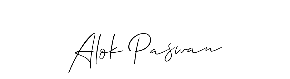 How to make Alok Paswan signature? Allison_Script is a professional autograph style. Create handwritten signature for Alok Paswan name. Alok Paswan signature style 2 images and pictures png