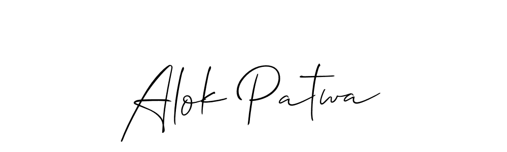 You should practise on your own different ways (Allison_Script) to write your name (Alok Patwa) in signature. don't let someone else do it for you. Alok Patwa signature style 2 images and pictures png