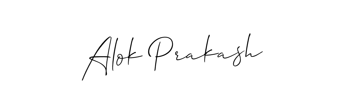 Alok Prakash stylish signature style. Best Handwritten Sign (Allison_Script) for my name. Handwritten Signature Collection Ideas for my name Alok Prakash. Alok Prakash signature style 2 images and pictures png