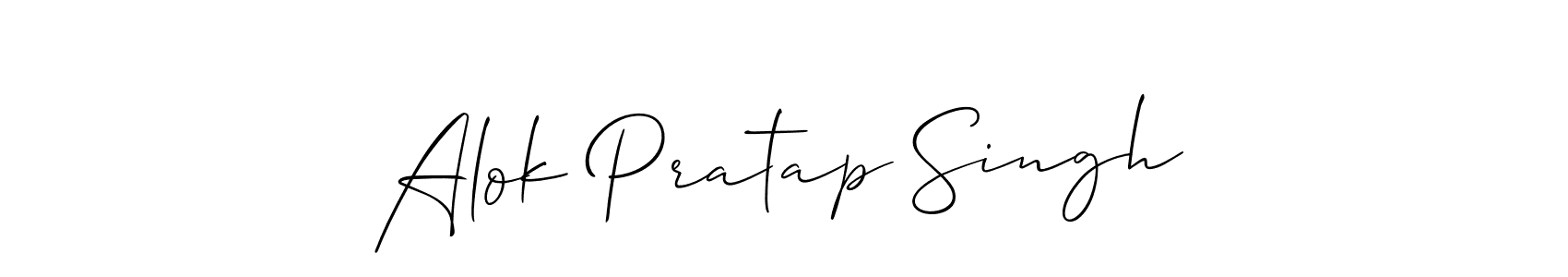 You should practise on your own different ways (Allison_Script) to write your name (Alok Pratap Singh) in signature. don't let someone else do it for you. Alok Pratap Singh signature style 2 images and pictures png