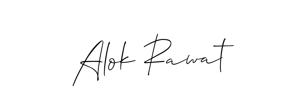 You should practise on your own different ways (Allison_Script) to write your name (Alok Rawat) in signature. don't let someone else do it for you. Alok Rawat signature style 2 images and pictures png