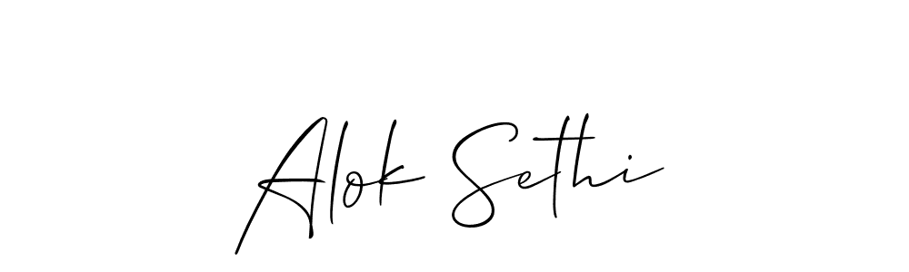 Similarly Allison_Script is the best handwritten signature design. Signature creator online .You can use it as an online autograph creator for name Alok Sethi. Alok Sethi signature style 2 images and pictures png