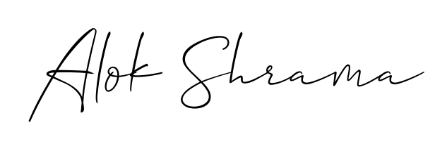 Similarly Allison_Script is the best handwritten signature design. Signature creator online. You can use it as an online autograph creator for name Alok Shrama. Alok Shrama signature style 2 images and pictures png