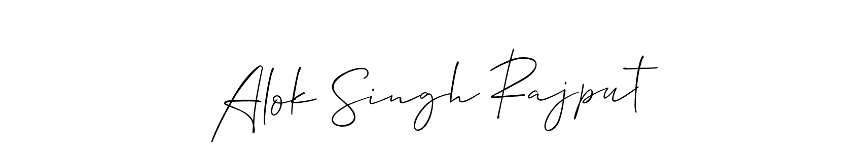 Make a beautiful signature design for name Alok Singh Rajput. With this signature (Allison_Script) style, you can create a handwritten signature for free. Alok Singh Rajput signature style 2 images and pictures png