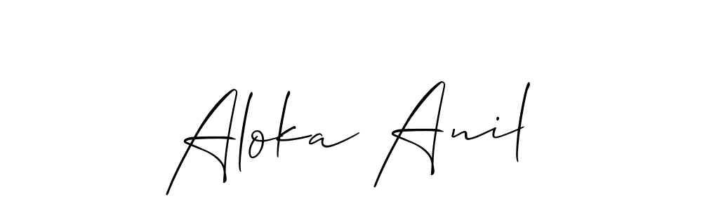 Once you've used our free online signature maker to create your best signature Allison_Script style, it's time to enjoy all of the benefits that Aloka Anil name signing documents. Aloka Anil signature style 2 images and pictures png