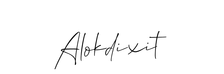 How to make Alokdixit signature? Allison_Script is a professional autograph style. Create handwritten signature for Alokdixit name. Alokdixit signature style 2 images and pictures png