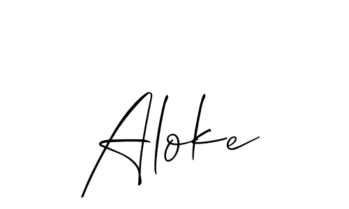 How to Draw Aloke signature style? Allison_Script is a latest design signature styles for name Aloke. Aloke signature style 2 images and pictures png