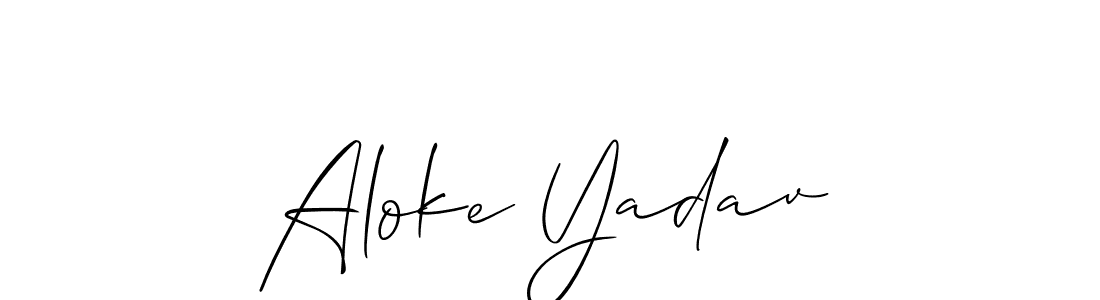 This is the best signature style for the Aloke Yadav name. Also you like these signature font (Allison_Script). Mix name signature. Aloke Yadav signature style 2 images and pictures png