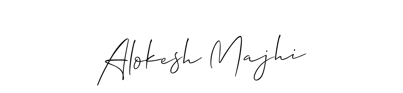Make a beautiful signature design for name Alokesh Majhi. With this signature (Allison_Script) style, you can create a handwritten signature for free. Alokesh Majhi signature style 2 images and pictures png