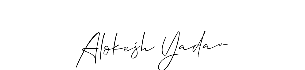 Best and Professional Signature Style for Alokesh Yadav. Allison_Script Best Signature Style Collection. Alokesh Yadav signature style 2 images and pictures png