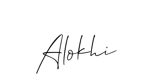 Best and Professional Signature Style for Alokhi. Allison_Script Best Signature Style Collection. Alokhi signature style 2 images and pictures png