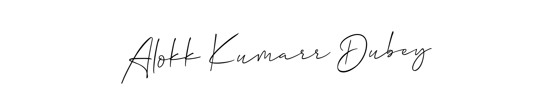 if you are searching for the best signature style for your name Alokk Kumarr Dubey. so please give up your signature search. here we have designed multiple signature styles  using Allison_Script. Alokk Kumarr Dubey signature style 2 images and pictures png