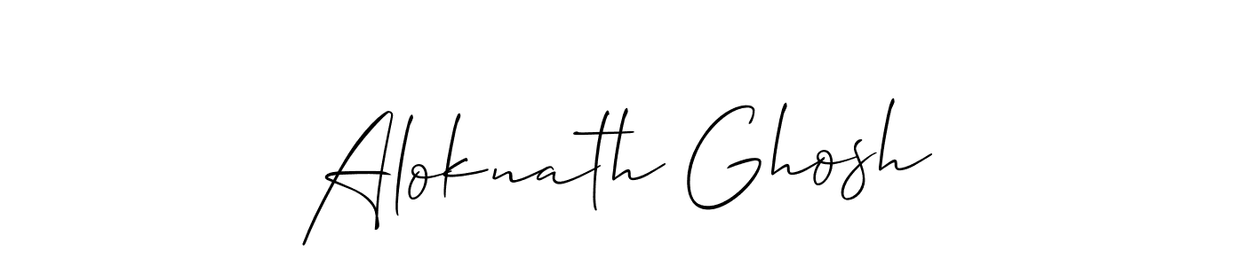 Aloknath Ghosh stylish signature style. Best Handwritten Sign (Allison_Script) for my name. Handwritten Signature Collection Ideas for my name Aloknath Ghosh. Aloknath Ghosh signature style 2 images and pictures png