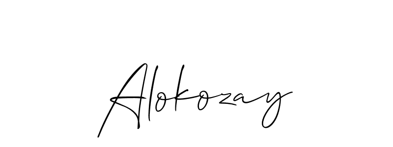 You should practise on your own different ways (Allison_Script) to write your name (Alokozay) in signature. don't let someone else do it for you. Alokozay signature style 2 images and pictures png