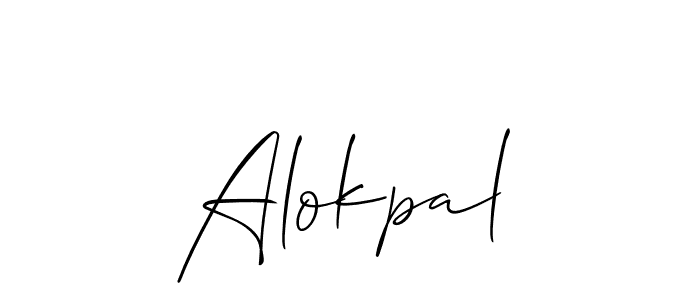 You can use this online signature creator to create a handwritten signature for the name Alokpal. This is the best online autograph maker. Alokpal signature style 2 images and pictures png
