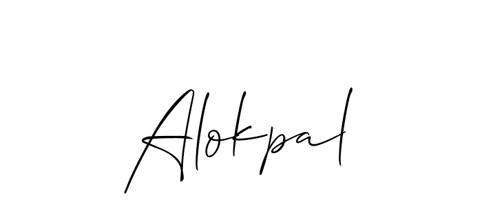 Best and Professional Signature Style for Alokpal. Allison_Script Best Signature Style Collection. Alokpal signature style 2 images and pictures png
