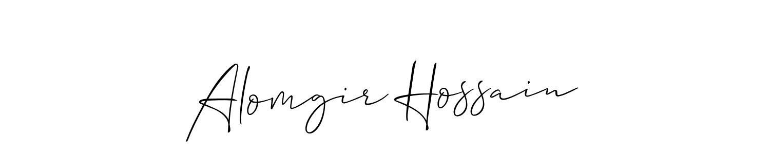 How to Draw Alomgir Hossain signature style? Allison_Script is a latest design signature styles for name Alomgir Hossain. Alomgir Hossain signature style 2 images and pictures png