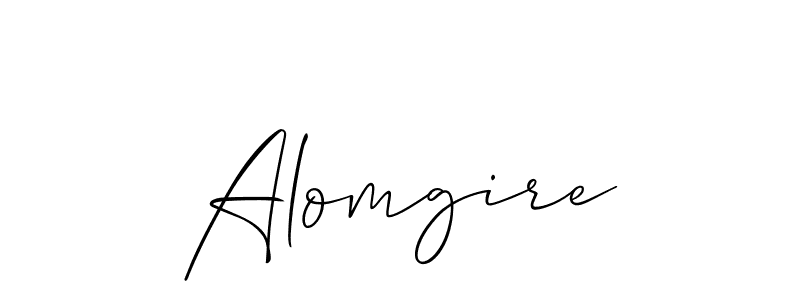 Once you've used our free online signature maker to create your best signature Allison_Script style, it's time to enjoy all of the benefits that Alomgire name signing documents. Alomgire signature style 2 images and pictures png