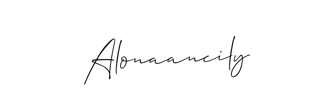 if you are searching for the best signature style for your name Alonaancily. so please give up your signature search. here we have designed multiple signature styles  using Allison_Script. Alonaancily signature style 2 images and pictures png