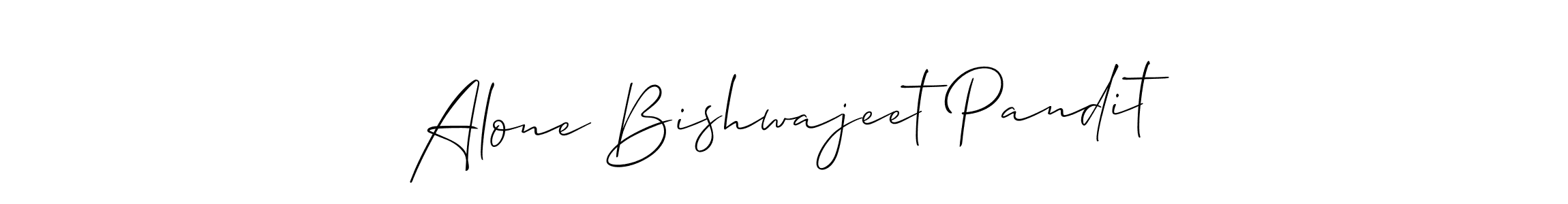 Here are the top 10 professional signature styles for the name Alone Bishwajeet Pandit. These are the best autograph styles you can use for your name. Alone Bishwajeet Pandit signature style 2 images and pictures png