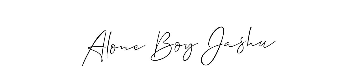 Alone Boy Jashu stylish signature style. Best Handwritten Sign (Allison_Script) for my name. Handwritten Signature Collection Ideas for my name Alone Boy Jashu. Alone Boy Jashu signature style 2 images and pictures png
