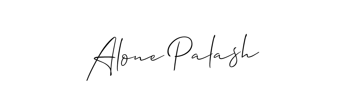 Also we have Alone Palash name is the best signature style. Create professional handwritten signature collection using Allison_Script autograph style. Alone Palash signature style 2 images and pictures png