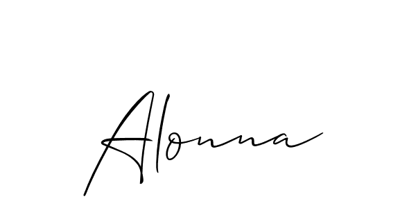 Also we have Alonna name is the best signature style. Create professional handwritten signature collection using Allison_Script autograph style. Alonna signature style 2 images and pictures png