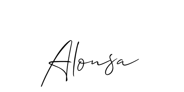 Make a beautiful signature design for name Alonsa. With this signature (Allison_Script) style, you can create a handwritten signature for free. Alonsa signature style 2 images and pictures png