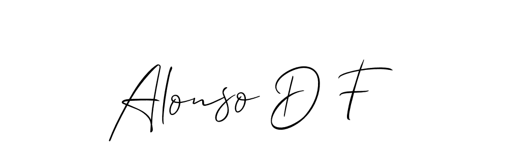 Make a short Alonso D F signature style. Manage your documents anywhere anytime using Allison_Script. Create and add eSignatures, submit forms, share and send files easily. Alonso D F signature style 2 images and pictures png