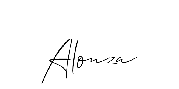 You should practise on your own different ways (Allison_Script) to write your name (Alonza) in signature. don't let someone else do it for you. Alonza signature style 2 images and pictures png