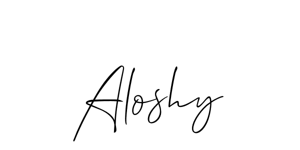 How to Draw Aloshy signature style? Allison_Script is a latest design signature styles for name Aloshy. Aloshy signature style 2 images and pictures png