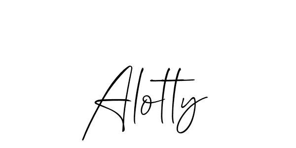 Best and Professional Signature Style for Alotty. Allison_Script Best Signature Style Collection. Alotty signature style 2 images and pictures png