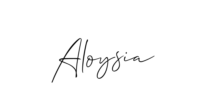 Best and Professional Signature Style for Aloysia. Allison_Script Best Signature Style Collection. Aloysia signature style 2 images and pictures png