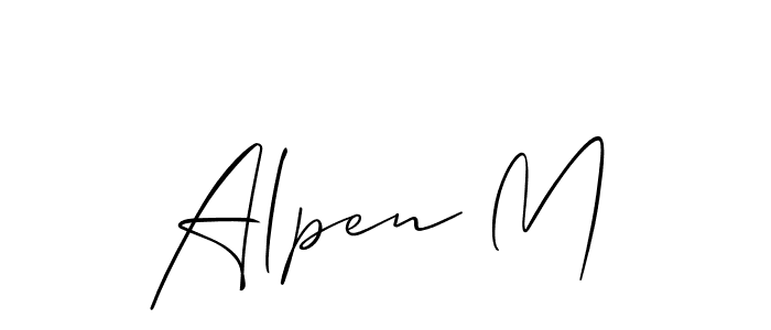 Best and Professional Signature Style for Alpen M. Allison_Script Best Signature Style Collection. Alpen M signature style 2 images and pictures png