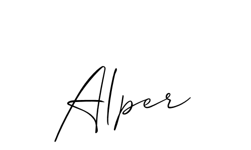 Best and Professional Signature Style for Alper. Allison_Script Best Signature Style Collection. Alper signature style 2 images and pictures png