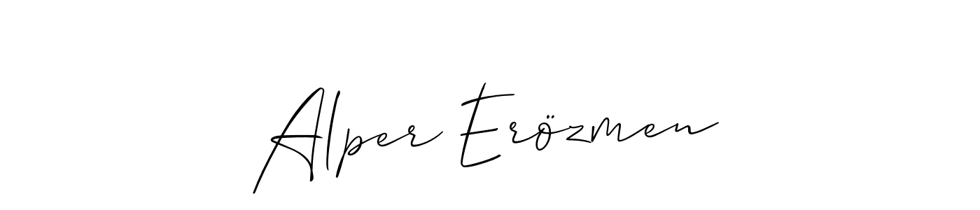 How to make Alper Erözmen signature? Allison_Script is a professional autograph style. Create handwritten signature for Alper Erözmen name. Alper Erözmen signature style 2 images and pictures png