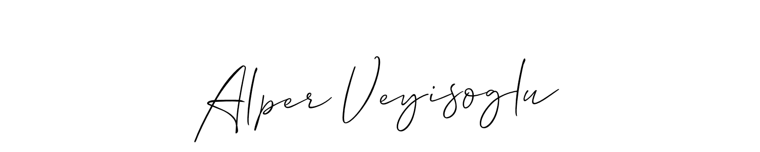 Make a beautiful signature design for name Alper Veyisoglu. With this signature (Allison_Script) style, you can create a handwritten signature for free. Alper Veyisoglu signature style 2 images and pictures png