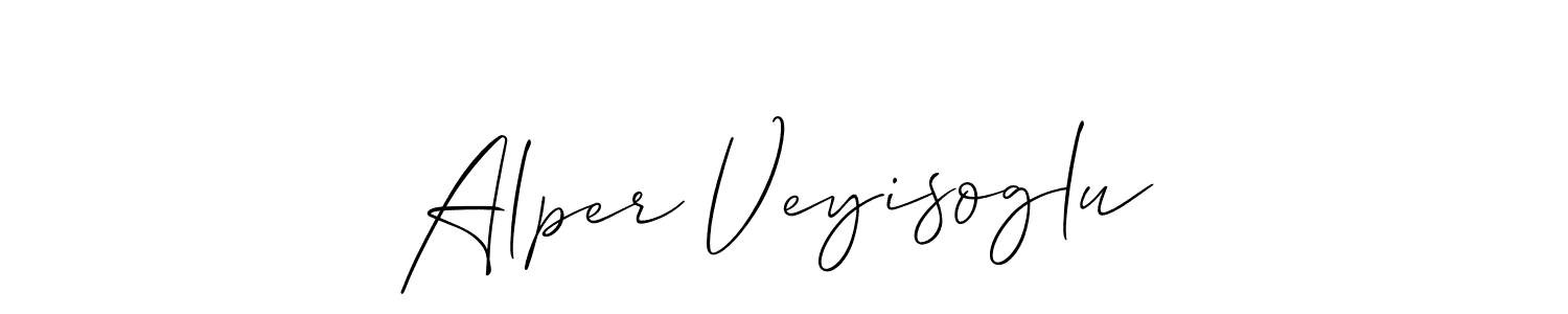 Use a signature maker to create a handwritten signature online. With this signature software, you can design (Allison_Script) your own signature for name Alper Veyisoglu. Alper Veyisoglu signature style 2 images and pictures png