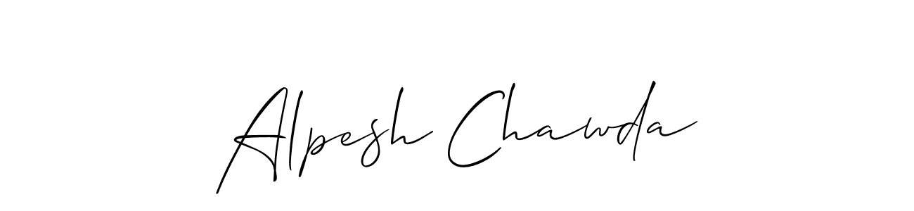 Best and Professional Signature Style for Alpesh Chawda. Allison_Script Best Signature Style Collection. Alpesh Chawda signature style 2 images and pictures png