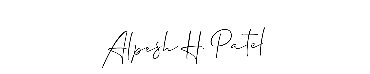 You can use this online signature creator to create a handwritten signature for the name Alpesh H. Patel. This is the best online autograph maker. Alpesh H. Patel signature style 2 images and pictures png