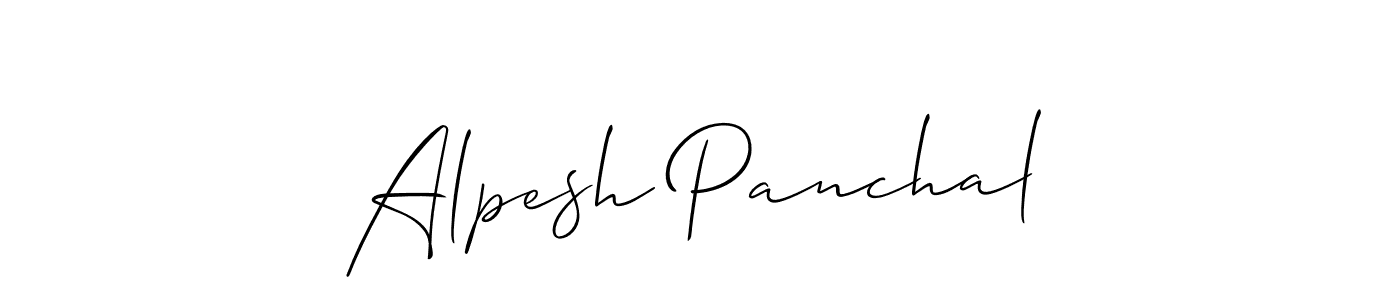 The best way (Allison_Script) to make a short signature is to pick only two or three words in your name. The name Alpesh Panchal include a total of six letters. For converting this name. Alpesh Panchal signature style 2 images and pictures png