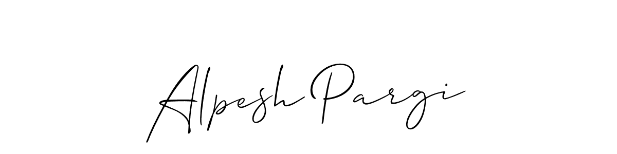 Best and Professional Signature Style for Alpesh Pargi. Allison_Script Best Signature Style Collection. Alpesh Pargi signature style 2 images and pictures png